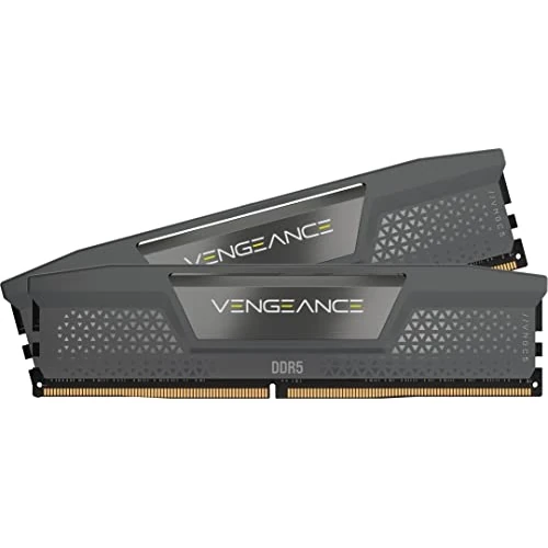 CORSAIR VENGEANCE DDR5 32GB (2x16GB) DDR5 6000MHz CL36 AMD EXPO Intel XMP iCUE Memoria Compatibile per Computer - Grigio (CMK32GX5M2E6000Z36)