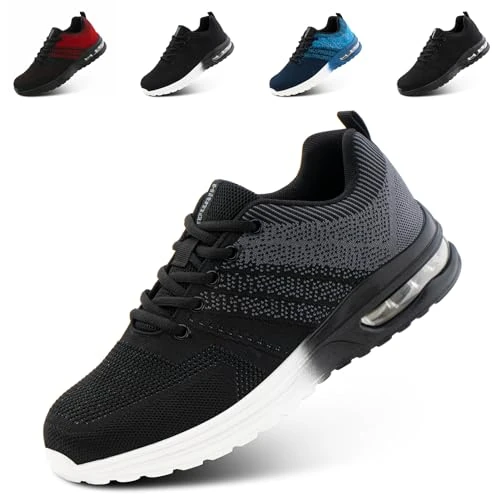 Limited-time offer: Hitmars Mens Running Trainers Sport Shoes Womens Gym Shoes Mesh Running Wide Fit Breathable Walking Outdoor Fitness Grey Size UK 7 from 25.99 GBP to 25.99 GBP (save 0%)