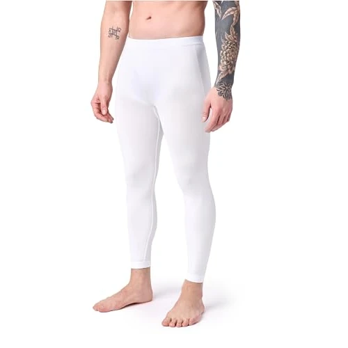 Oferta limitada: Ladeheid Leggins Térmicos para Invierno Calzonzillos Pantalón Térmico para Hombre Mallas Deportivas Leggings Sin Costuras Snowboard Esquís LA40-260 (Blanco, S) de 19.99 EUR a 14.99 EUR (ahorro 25%)