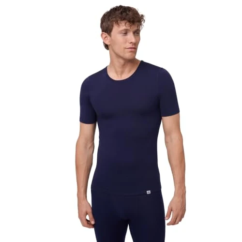 Limited-time offer: DANISH ENDURANCE Merino Wool Base Layer T-Shirt, Midweight 180 GSM, Dark Navy, 3XL from 39.95 £ to 39.95 £ (save 0.00%)