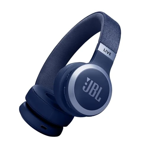 Zeitlich begrenztes Angebot: JBL Live 670 NC – Bluetooth On-Ear-Kopfhörer mit adaptivem Noise-Cancelling – Kabellose Ohrhörer mit JBL Signature Sound und Sprachassistent – Langer Musikgenuss für bis zu 65 Stunden – In Blau von 99.99 € auf 99.99 € (0.0% Ra