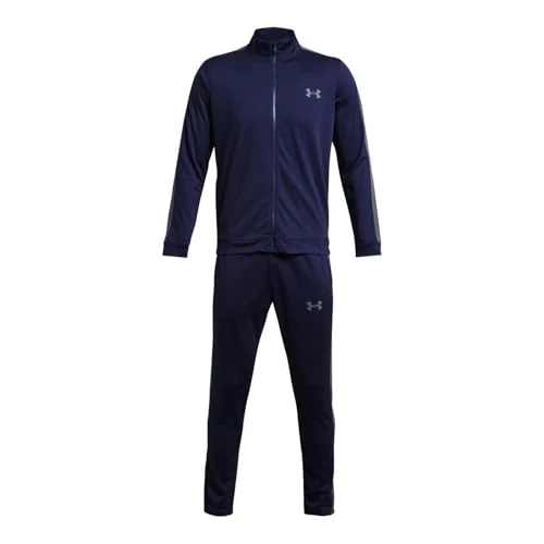 Oferta limitada: Under Armour UA Knit Track Suit Conjunto de deporte para hombre, chándal cómodo y suave, color azul medianoche/gris oscuro de 75.00 € a 43.99 € (ahorro 41%)