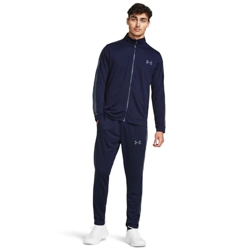 Oferta limitada: Under Armour UA Knit Track Suit Conjunto de deporte para hombre, chándal cómodo y suave, color azul medianoche/gris oscuro de 70.00 EUR a 63.99 EUR (ahorro 9%)