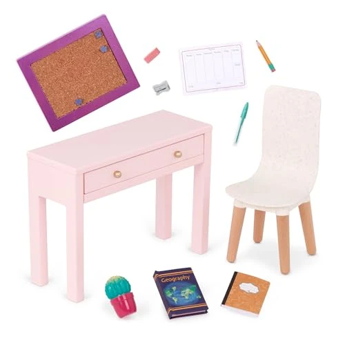 Offerta a tempo: Our Generation set ufficio Working Wonder con scrivania sedia e accessori - 30% da 24.99 € a 17.59 €