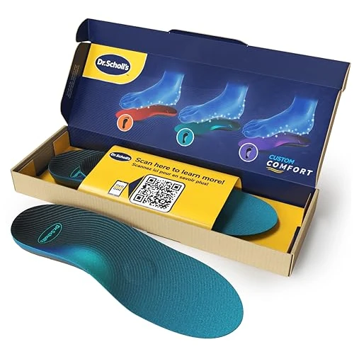 Limited offer: Dr. Scholl's Custom FiT Comfort – Plantar Fasciitis Insoles, Orthotics Shoe Inserts with Arch Support for Men & Women, Suitable for 220+ lbs, Stay on Your Feet All-Day with Optimum Cushioning, CF610 from 41.05 USD to 32.02 USD (save 22%)