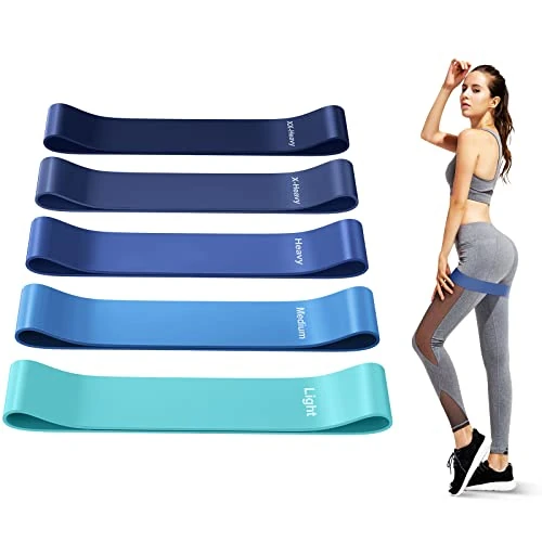 Offre limitée : Fokky Élastique Musculation[Lot de 5], Bande Elastique Musculation avec 5 Niveaux de Force, Elastique Sport pour Fitness Pilates Yoga -Bande de Resistance Musculation avec Sac de Rangement de 8.99 EUR à 8.54 EUR (remise 5%)