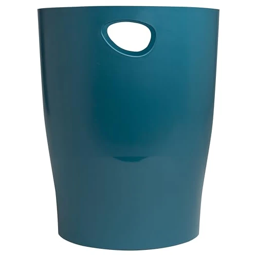 Limited-time offer: EXACOMPTA - Ref 45328D - Set of 8 Waste Paper Bins, Ecobin NeoDeco Bins with Handles - Volume 15 litres - Dimensions 26.5 x 26.5 x 33.5 cm - for Office or Home - Colour Duck Blue from $76.81 to $76.81 (save 0.00%)