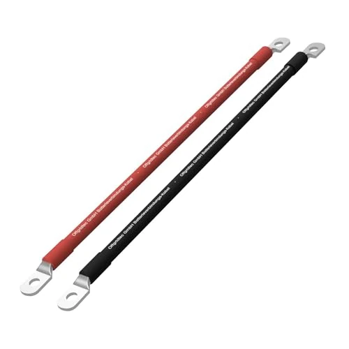 Offerta a tempo: Offgridtec Cavo Batteria 2 m 10mm² con terminale M8 a Collegamento Morsetto a Vite, Resistente Olio/Freddo/UV, ritardante di Fiamma, per dispositivi con Morsetti a Vite M8, Rosso/Nero - 0.00% da 25.99 € a 25.99 €