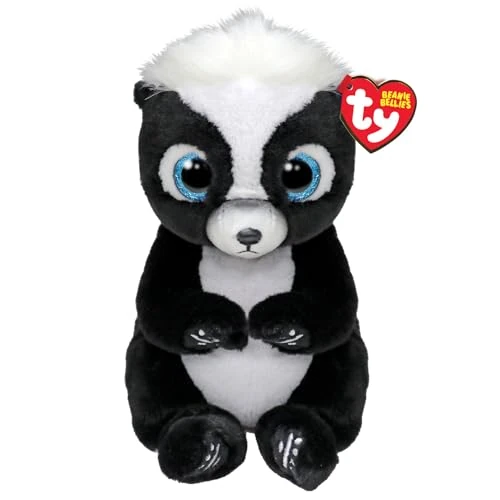Offerta a tempo: Ty Beanie Bellies - Rukus la Puzzola con gli Occhioni Azzurri Glitter, gli Animaletti di Peluche con il Pancino Morbido Originali Ty - 20 Cm - T41288 - 36% da 11.02 € a 7.03 €