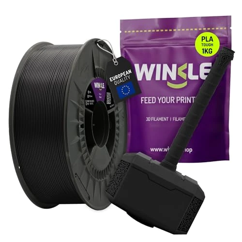 Offre limitée : WINKLE Filament PLA Tough 1.75mm Noir 1kg, Filament Imprimante 3D de 28.70 € à 28.70 € (0.00% de remise)