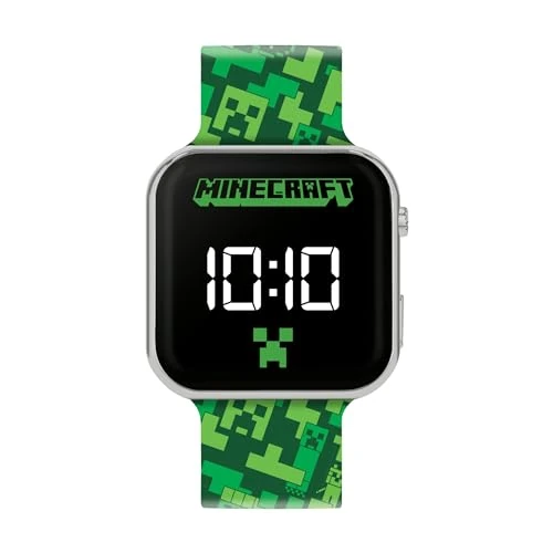 Oferta ograniczona: Minecraft Zegarek casualowy MIN4273, ZIELONY, Nowoczesny z 43.90 EUR na 43.90 EUR (znizka 0%)
