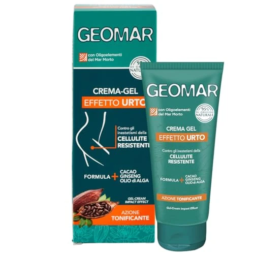 Offerta a tempo: GEOMAR | Crema Gel Effetto Urto, Azione Tonificante Contro gli Inestetismi della Cellulite Resistente, Ingredienti 95% di Origine Naturale, Made in Italy, 200 ml - 46% da 12.90 € a 6.99 €