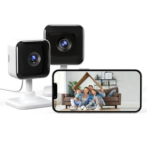 Limited offer: GNCC Indoor Camera 2K Security Camera 2 Packs CCTV Camera House Security, Home Security Cam, Motion/Sound Detection, 2-Way Audio, Night Vision, Real-Time Alert, SD&Cloud, 2.4G WiFi from 40.28 EUR to 26.99 EUR (save 33%)