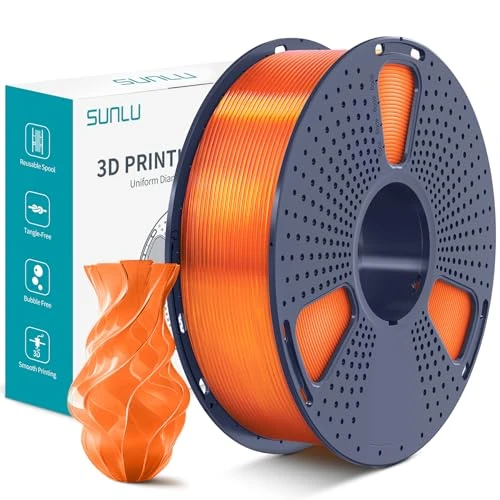 Zeitlich begrenztes Angebot: SUNLU PLA Plus 3D Drucker Filament, PLA+ Filament 1.75mm, robustes 3D Filament, kompatibel mit 3D FDM Druckern, Maßgenauigkeit +/- 0.02 mm, 1kg Spule (2.2 Pfund), PLA+ Transparentes Orange von 169.99 € auf 14.99 € (91.18% Raba
