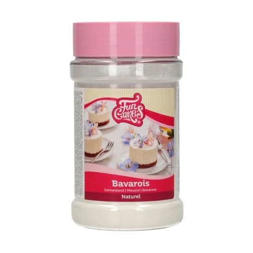FunCakes Mix per Bavarese Naturale: Deliziosa crema, Perfetto dessert, Un budino cremoso e soffice, Facile da usare, Ideale come ripieno per torte e decorazioni, 150 g