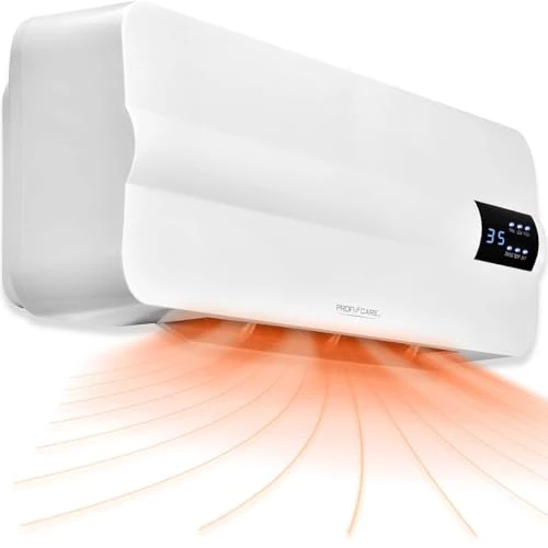 Offre limitee: Proficare, Chauffage Mural en Céramique PC-HL3116 Blanc, 2000W, pour Pièces jusqu'à 60 m², Télécommande, Réglage Numérique 18-45°C, Fonction Oscillation, Sécurité Surchauffe, Installation Flexible de 99.95 EUR a 84.27 EUR (economie 16%)