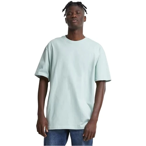 Tijdelijke aanbieding: Urban Classics Heren T-shirt Heavy Oversized Tee met overgesneden schouders, van dikke jersey-stof, verkrijgbaar in meer dan 10 kleuren, maat S tot 5XL, Frostmint, XL van 14.90 € naar 9.49 € (36% korting)