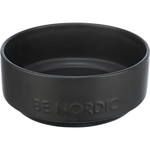 Limited-time offer: TRIXIE Ceramic Dog Bowl BE NORDIC 1200 ml Black – Modern Food Bowl for Large Dogs Ø 18 cm – Non-Slip Ceramic Bowl – 24524 from 10.99 £ to 9.89 £ (save 10%)