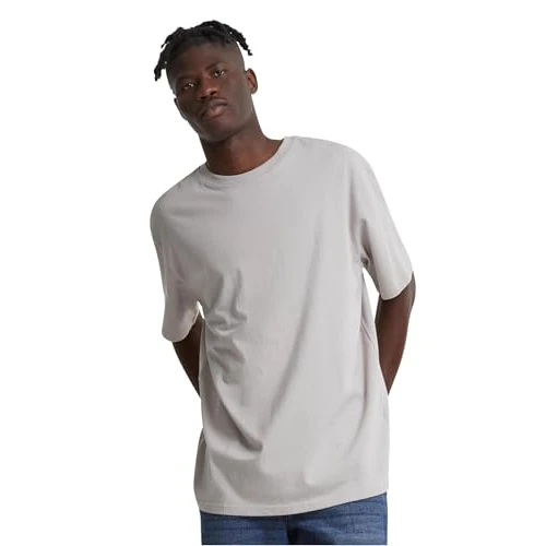 Urban Classics Heren T-shirt Heavy Oversized Tee met overgesneden schouders, van dikke jersey-stof, verkrijgbaar in meer dan 10 kleuren, maat S tot 5XL, cloud, XL
