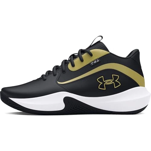 Offerta a tempo: Under Armour Uomo Lockdown 7 Scarpe da Ginnastica, Nero Nero Oro Metallizzato, 45.5 EU - 31% da 75.00 € a 51.99 €