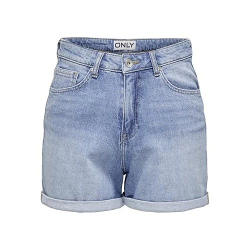 Oferta limitada: Only Pantalones Cortos de Mujer 15321381, Mezclilla De Color Azul Claro, XL de 24.99 € a 24.99 € (ahorro 0.00%)