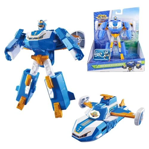 Offre limitée : Super Wings 2-in-1 Mini World Aircraft Transforming Robot avec Effets sonores et Lumineux, Jouet Transformable pour garçon et Fille de 3+ Ans, Bleu de 24.18 € à 18.05 € (25% de remise)
