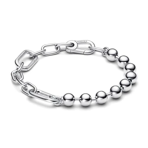 Oferta limitada: PANDORA ME Pulsera de plata de ley con cuentas y eslabones, 4 de 139.00 € a 71.00 € (ahorro 48.92%)