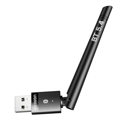 Offerta a tempo: UGREEN Adattatore Bluetooth 5.4 USB Antenna Chiavetta Trasmettitore per PC Windows 11 10 8.1 Plug Play Dongle ad Alta Portata per Mouse Tastiera Cuffie Cellulare Controller - 35% da 19.99 € a 12.99 €