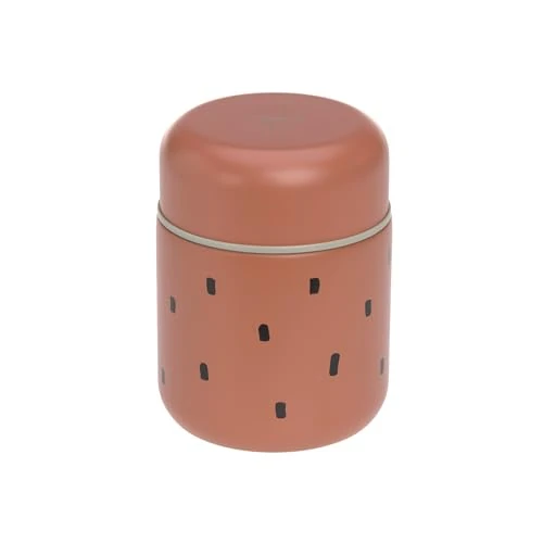 Offerta a tempo: LÄSSIG bambini piccoli Termo scalda scatole di porridge merendine a prova di perdite Acciaio Inox 350 ml/Food Jar Happy Prints caramel - 37% da 26.95 € a 17.05 €