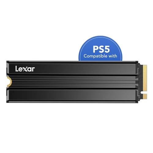 Offre limitée : Lexar NM790 SSD Interne 1To avec dissipateur Thermique, M.2 2280 PCIe Gen4x4 NVMe 1.4 SSD, Jusqu'à 7400 Mo/s en Lecture, 6500 Mo/s en écriture, pour PS5, PC et Les Joueurs (LNM790X001T-RN9NG) de 179.99 € à 159.98 € (11% de remise)