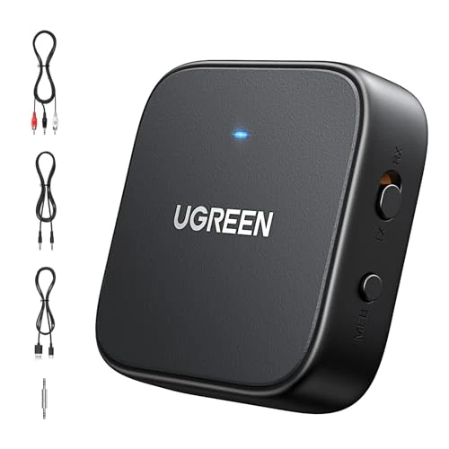 Limited-time offer: UGREEN 2-in-1 Bluetooth 5.2 Transmitter and Receiver, 27-Hour Playtime, Dual Connection, 3.5mm Adapter for TV, PC, Car, Home Stereo from 28.49 GBP to 28.49 GBP (save 0%)