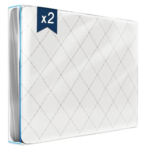 Tijdelijke aanbieding: Matrasbeschermers van kunststof, set van 2 stuks, 160 x 200 cm, dikte 30 cm, volledige matrashoes, opbergtas van 39.99 € naar 39.99 € (0.00% korting)