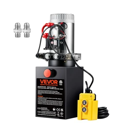 Offerta a tempo: VEVOR Pompa Idraulica CC 12V Capienza ca. 6 L Centralina Idraulica ad Azione Doppia Flusso d'Olio ca. 3,44 L/min Pressione Massima di 22 MPa, Pompa per Montacarichi Auto Camion Rimorchio da Garage - 0.00% da 187.90 € a 187.90 €