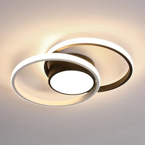 Limited-time offer: Comely LED Ceiling Lights, Modern LED Ceiling Lights 42W 3084LM, Nature Light 4500K, Round Ceiling Lighting for Bedroom Hallway Balcony Corridor (Black) (Dia 40cm) from 35.41 GBP to 28.04 GBP (save 21%)