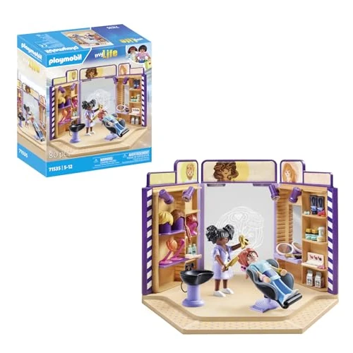 Offerta a tempo: PLAYMOBIL myLife 71535 Parrucchiera, Acconciature alla Moda e Parrucche per i Clienti, con Ampi Accessori per sperimentare, Giocattolo per Bambini dai 5 Anni in su - 25% da 29.99 € a 22.49 €