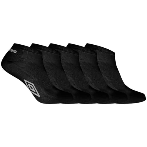 Offre limitée : Umbro Chaussette Homme - Lot de 5 - Socquettes Sportswear Homme, Anti-Glisse, Taille 43/46 - Noir de 14.90 € à 7.90 € (47% de remise)