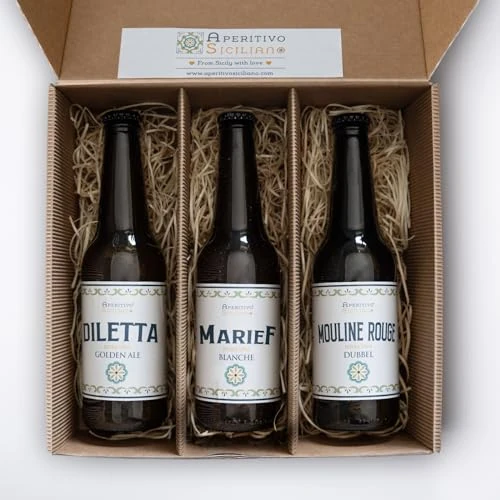 Offerta a tempo: Tre Birre Aperitivo Siciliano - Box Degustazione - 3 x 33 CL - made in Italy - 21% da 34.00 € a 27.00 €