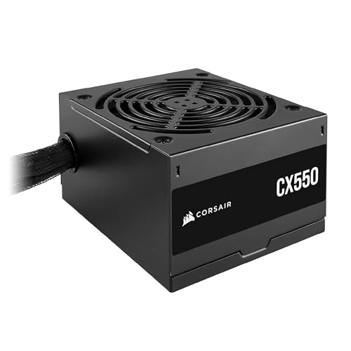 Oferta limitada: CORSAIR CX550 ATX 550W Fuente de Alimentación - Eficiencia 80 Plus Bronze - Bajo Ruido - Cables con Funda - No Modular - EU - Negro de 59.90 € a 49.90 € (ahorro 17%)