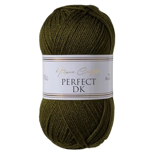 Limited-time offer: Utopia Crafts DK Double Knitting Yarn 100g (Woodland Green) from 4.11 £ to 4.11 £ (save 0.00%)