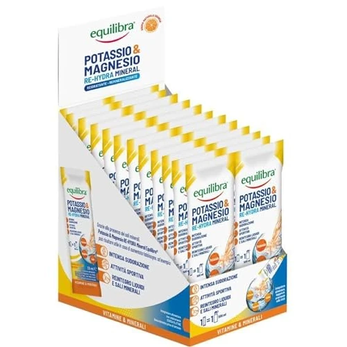 Offerta a tempo: Equilibra Integratori Alimentari - Potassio e Magnesio - 24 Stick Liquidi — 25% da 24,99 € a 18,74 €