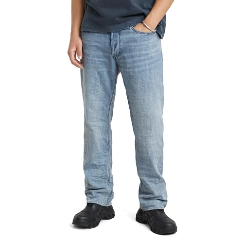Offerta a tempo: G-STAR Dakota Regular Straight Jeans, Uomo, Blu (Sun Faded Cloudburst D23691-d536-g339), 28W / 34L - 42% da 119.95 € a 70.17 €