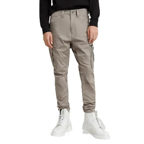 G-Star Men's Zip Pocket 3D Skinny Cargo Pants 2.0, Grey (rock ridge D24307-C105-G294), 30W / 32L