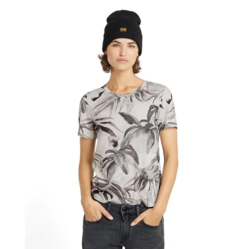 Zeitlich begrenztes Angebot: G-Star RAW Women's Tops Palm Tree ao r t wmn, Mehrfarben (Antarctica watertexture Palm D24725-C565-G636), M von 20.17 € auf 20.17 € (0.00% Rabatt)