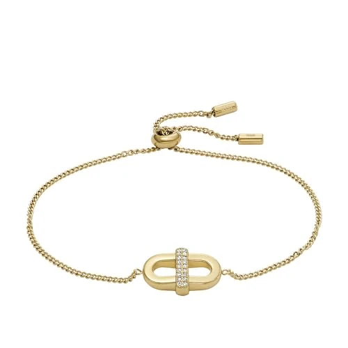 Fossil Heritage damska bransoletka ze stali nierdzewnej z karabińczykiem lub zapięciem na zatrzask, Estándar, Metale nieszlachetne, Bez kamieni szlachetnych