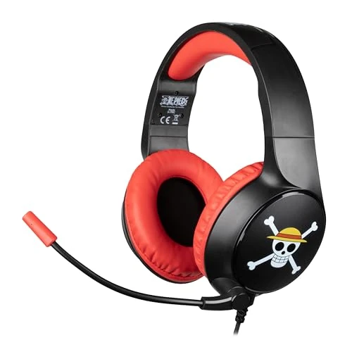 Offre limitée : Konix One Piece Casque Gaming Filaire PC, PS4, PS5, Switch, Xbox One et Series X|S - Microphone - Câble 1,5 m - Prise Jack 3,5 mm - Motif Luffy de 34.99 € à 31.05 € (11% de remise)