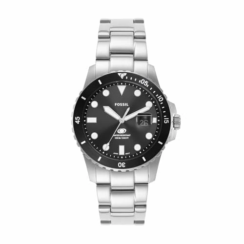 Limited offer: FOSSIL Blue Watch for Men, Quartz Movement with Stainless Steel or Leather Strap from 168.78 EUR to 106.33 EUR (save 37%)