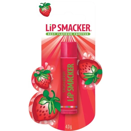 Limited-time offer: Lip Smacker Strawberry Single Blister, Lip Balm for Kids Safe-to-Use and Color Free for a Natural Finish, Strawberry Flavoured from 2.39 £ to 2.39 £ (save 0.00%)
