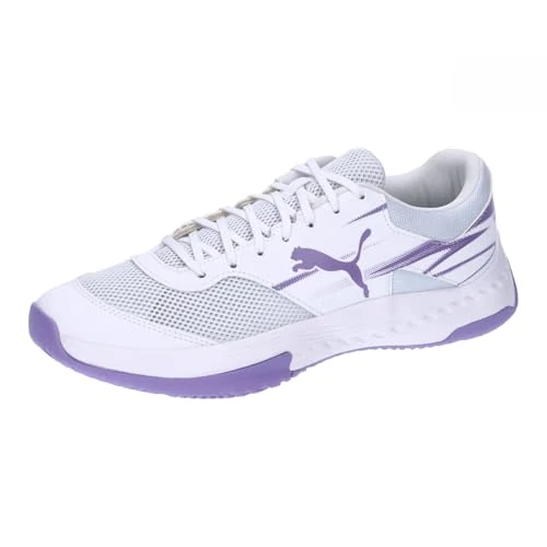 PUMA Unisex Adults VARION II Indoor Court Shoe, PUMA White-Lavender Alert, 12 UK