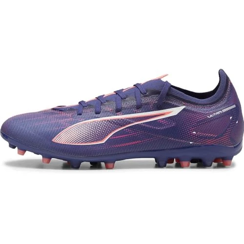 Offerta a tempo: Puma Unisex Adults Ultra 5 Match MG Soccer Shoe, Lapis Lazuli-Puma White-Sunset Glow, 42.5 EU - 60% da 84.95 € a 34.23 €