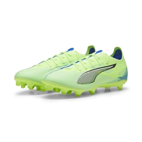 Puma Unisex Adults Ultra 5 Match FG/AG Soccer Shoe, Fizzy Apple-Puma White-BLUEMAZING, 43 EU
